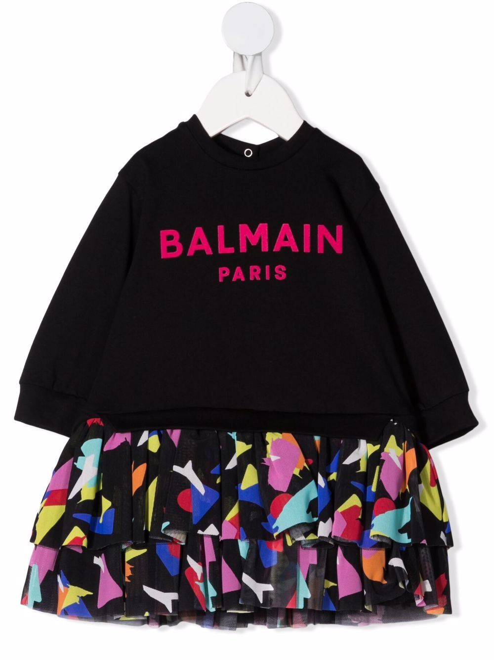 фото Balmain kids платье-толстовка с логотипом