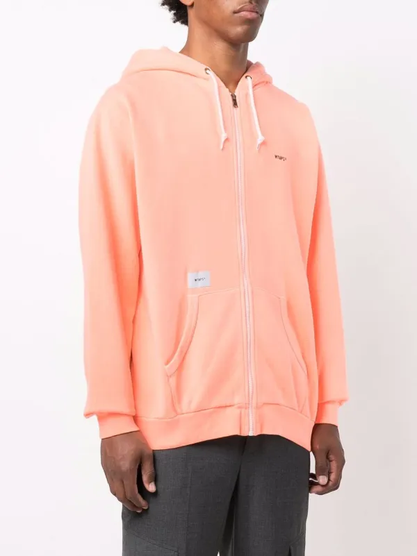 Embroidered Zip-Up Hoodie