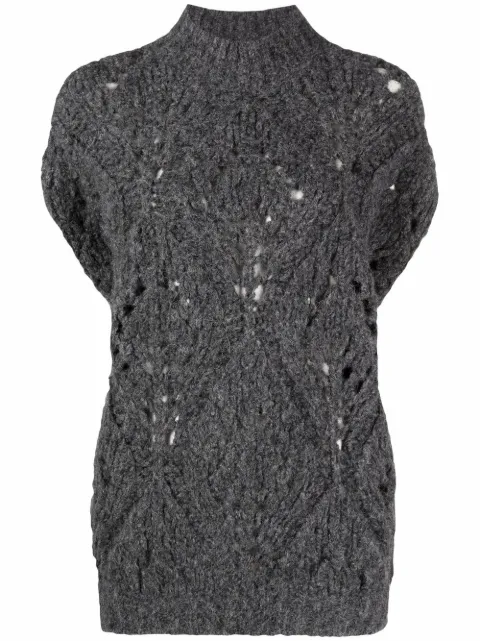 Brunello Cucinelli трикотажный топ без рукавов