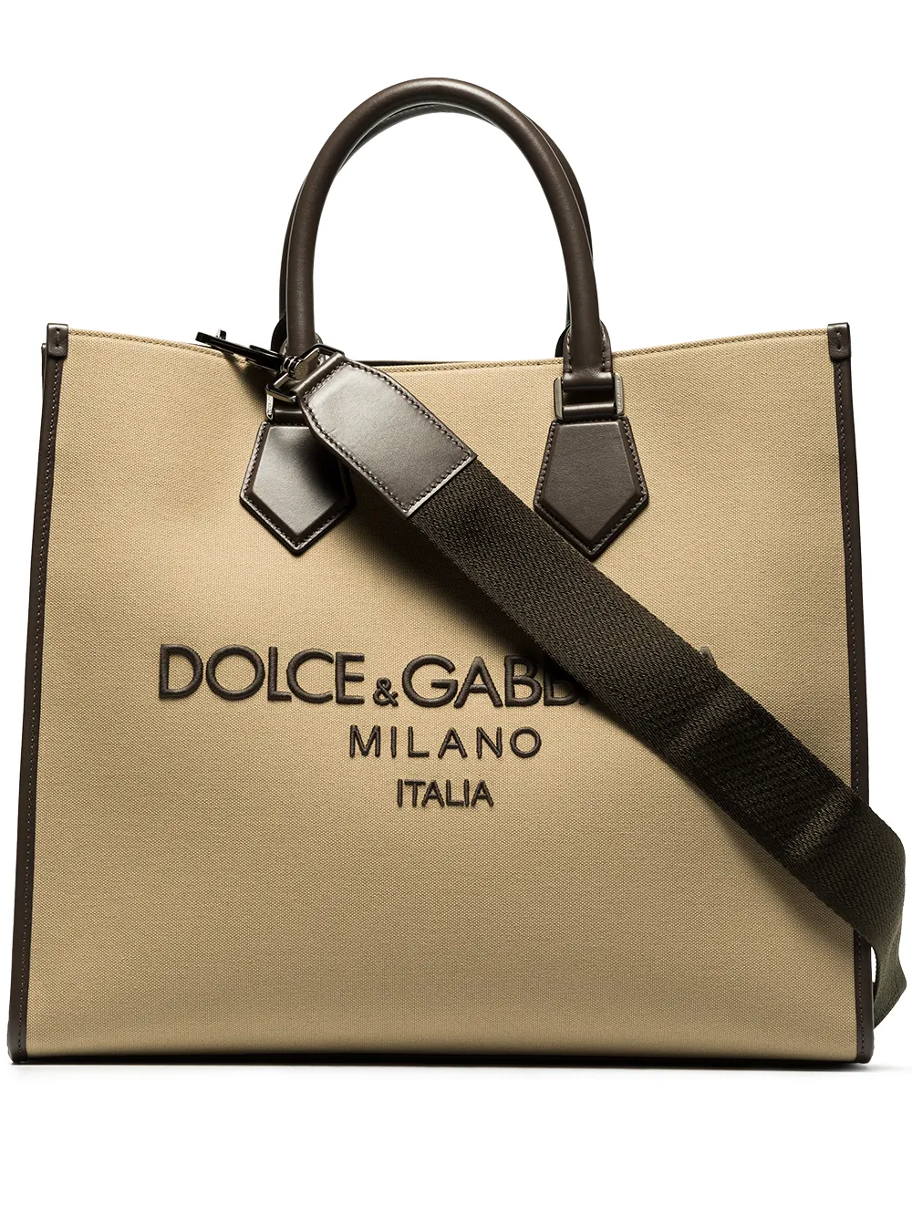 фото Dolce & gabbana сумка-шопер edge с вышитым логотипом