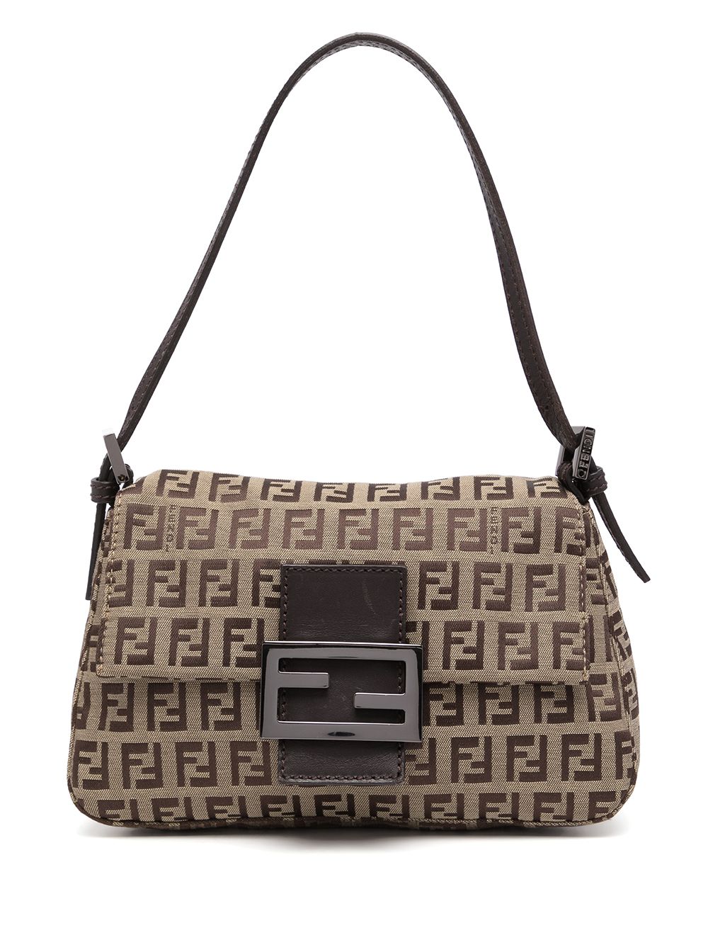 фото Fendi pre-owned маленькая сумка-тоут mamma baguette с узором zucchino