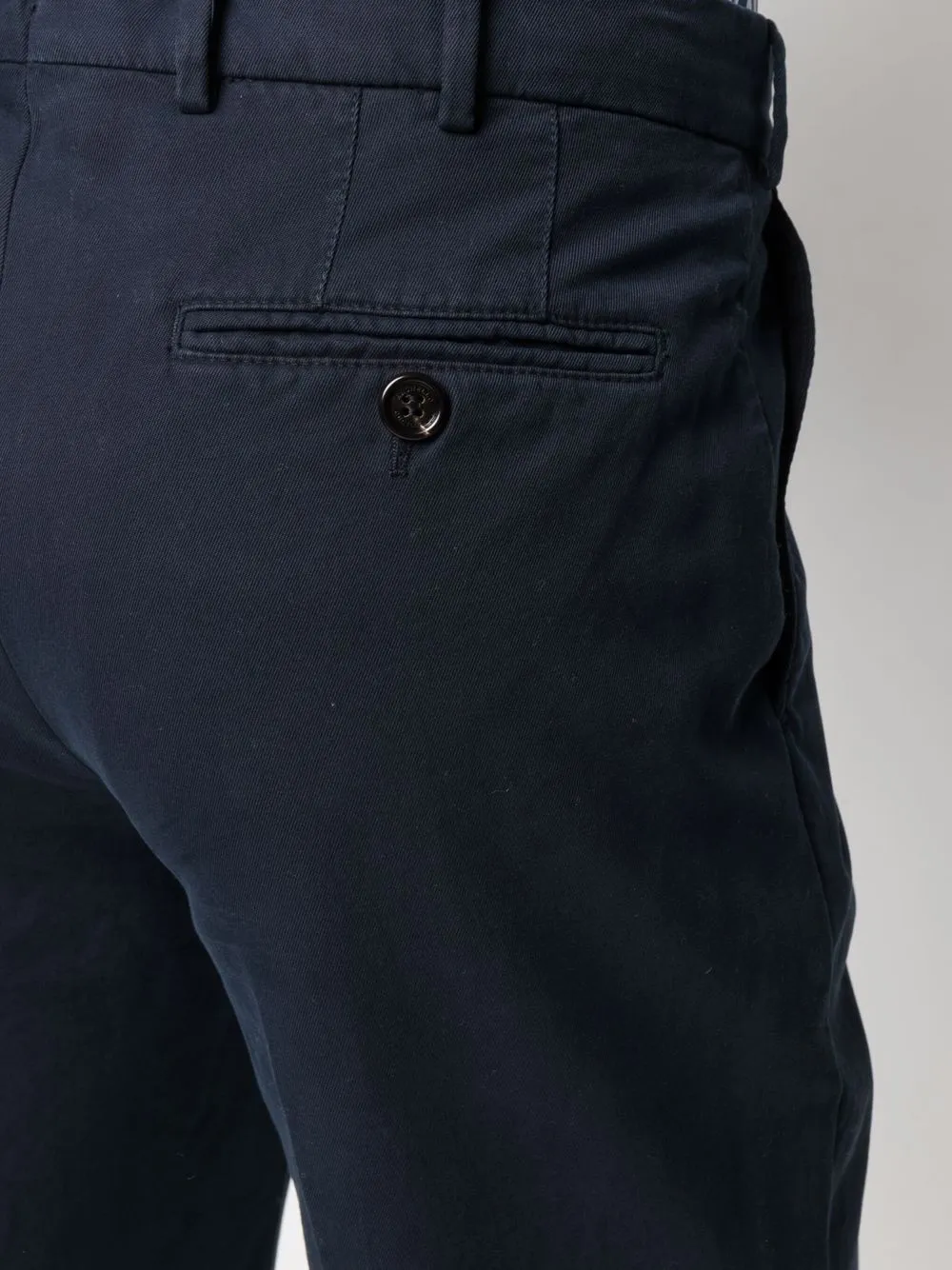 Shop Brunello Cucinelli Mid-rise Slim Chinos In Blue