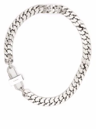 Givenchy silver outlet necklace