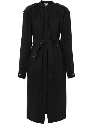 Burberry silk cheap trench dress