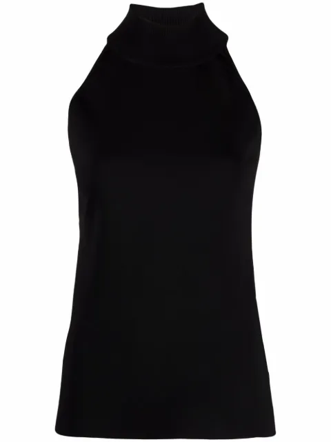 Givenchy توب مزين بسحاب وبدون أكمام