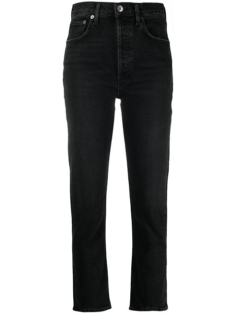 AGOLDE high-waisted straight-leg jeans