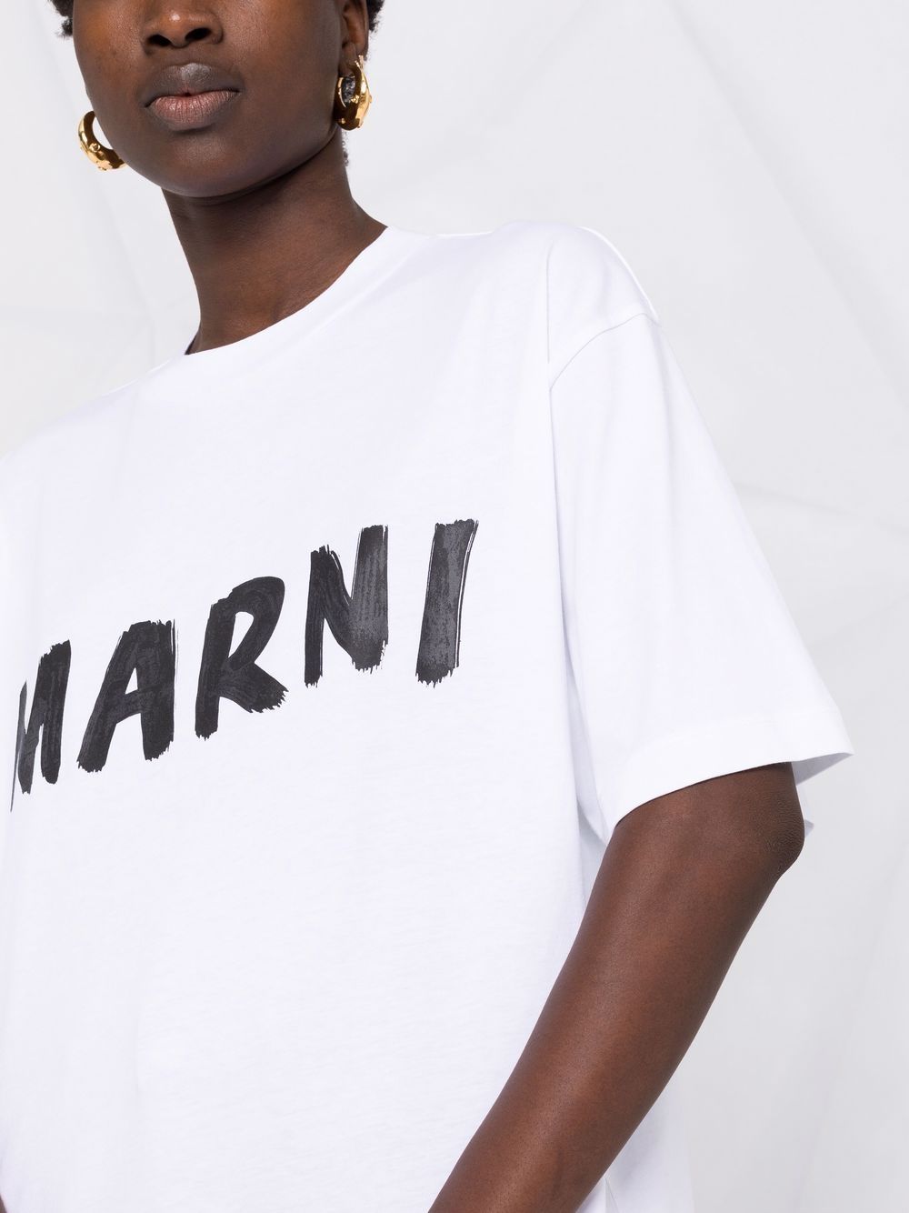 【新品未使用】MARNI Tシャツ　ホワイト　ロゴ