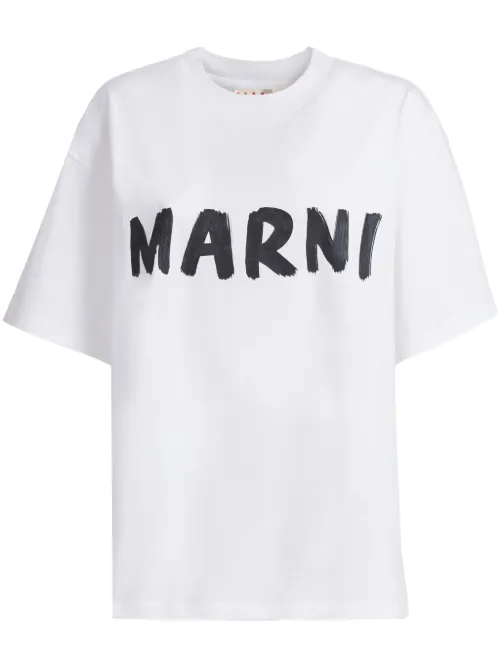 T-shirt en coton à logo imprimé - Marni - Modalova
