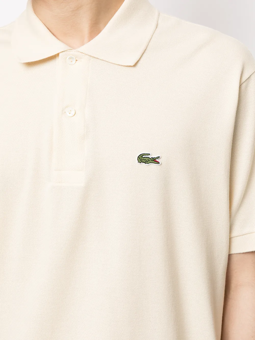 фото Lacoste рубашка поло с вышитым логотипом