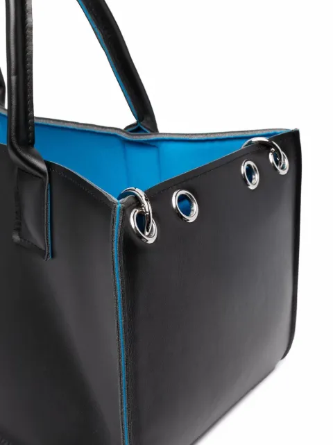 leather grocery bag