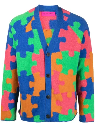 The Elder Statesman 拼图印花开衫- Farfetch