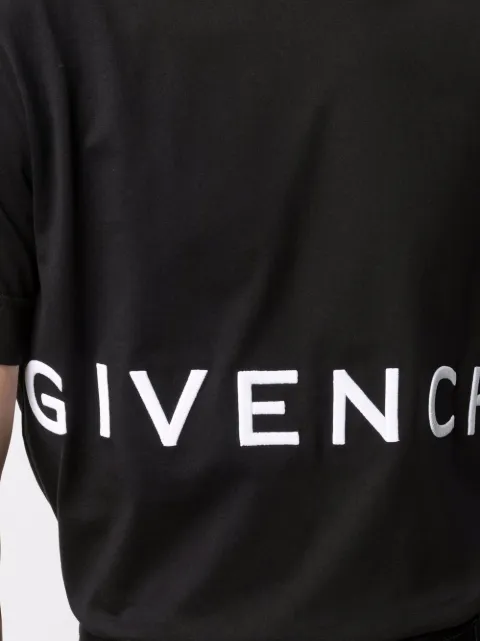 Shop Givenchy flocked logo T-shirt with Express Delivery - FARFETCH Shop Givenchy flocked logo T-shirt with Express Delivery - FARFETCH