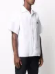 Prada logo-patch cotton shirt