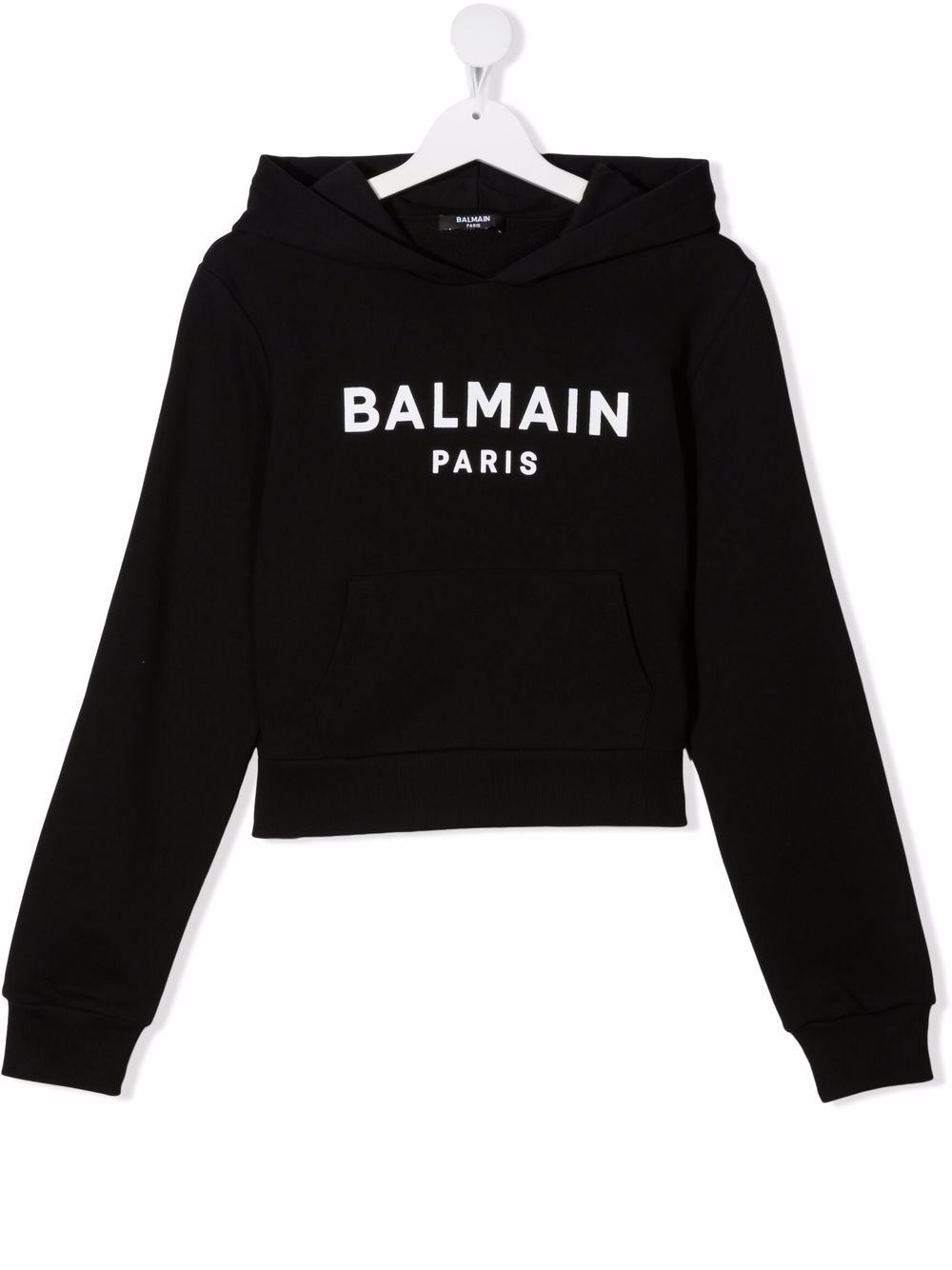 фото Balmain kids толстовка с капюшоном и логотипом