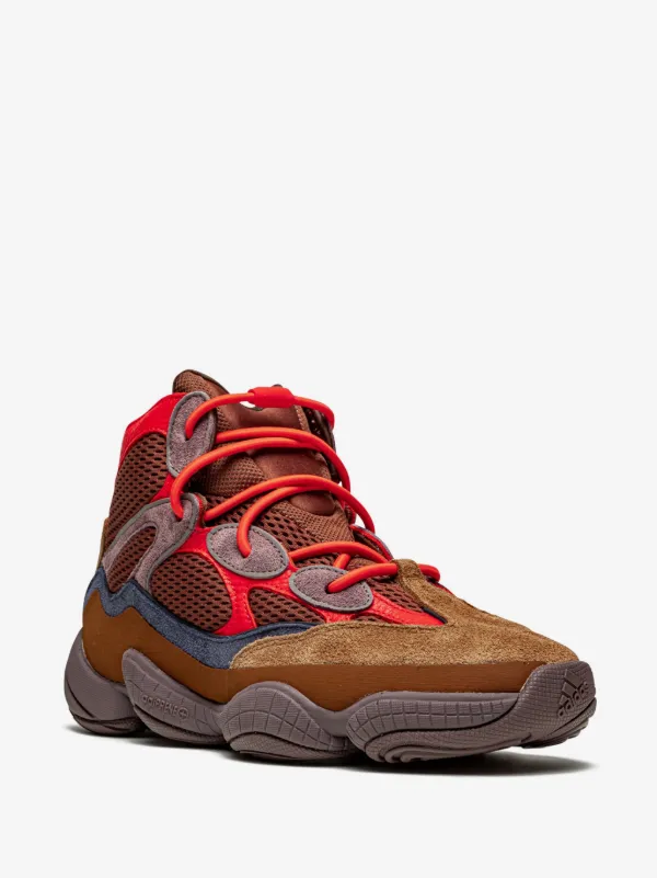 Yeezy 500 High Brown Suede Leather Mid Top Sneaker Boots Size 9.5 Yeezy mens brown high - Gem main image 2
