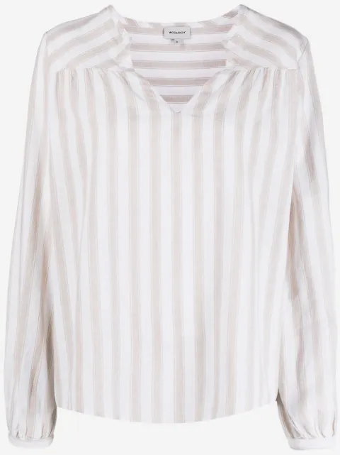 Woolrich blouse rayée à col v