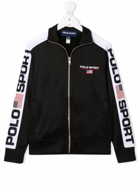 POLO RALPH LAUREN KIDS logo-print bomber jacket