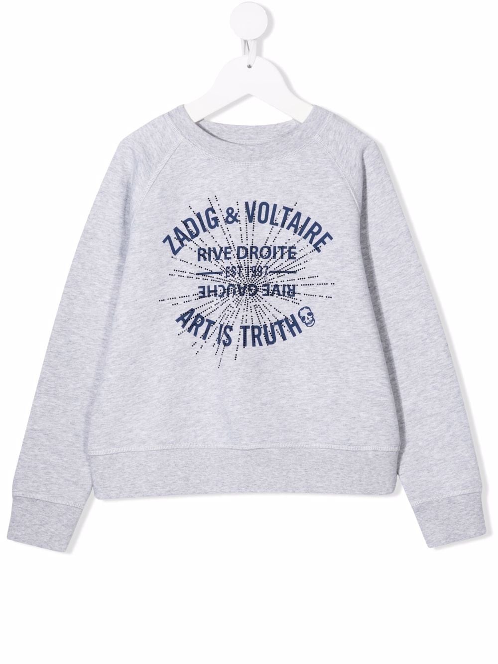 фото Zadig & voltaire kids толстовка fame с логотипом