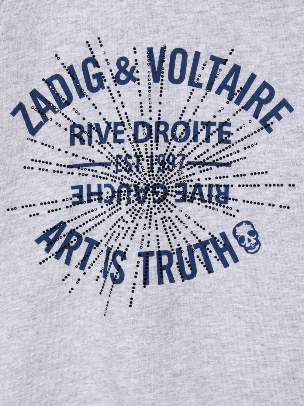 фото Zadig & voltaire kids толстовка fame с логотипом