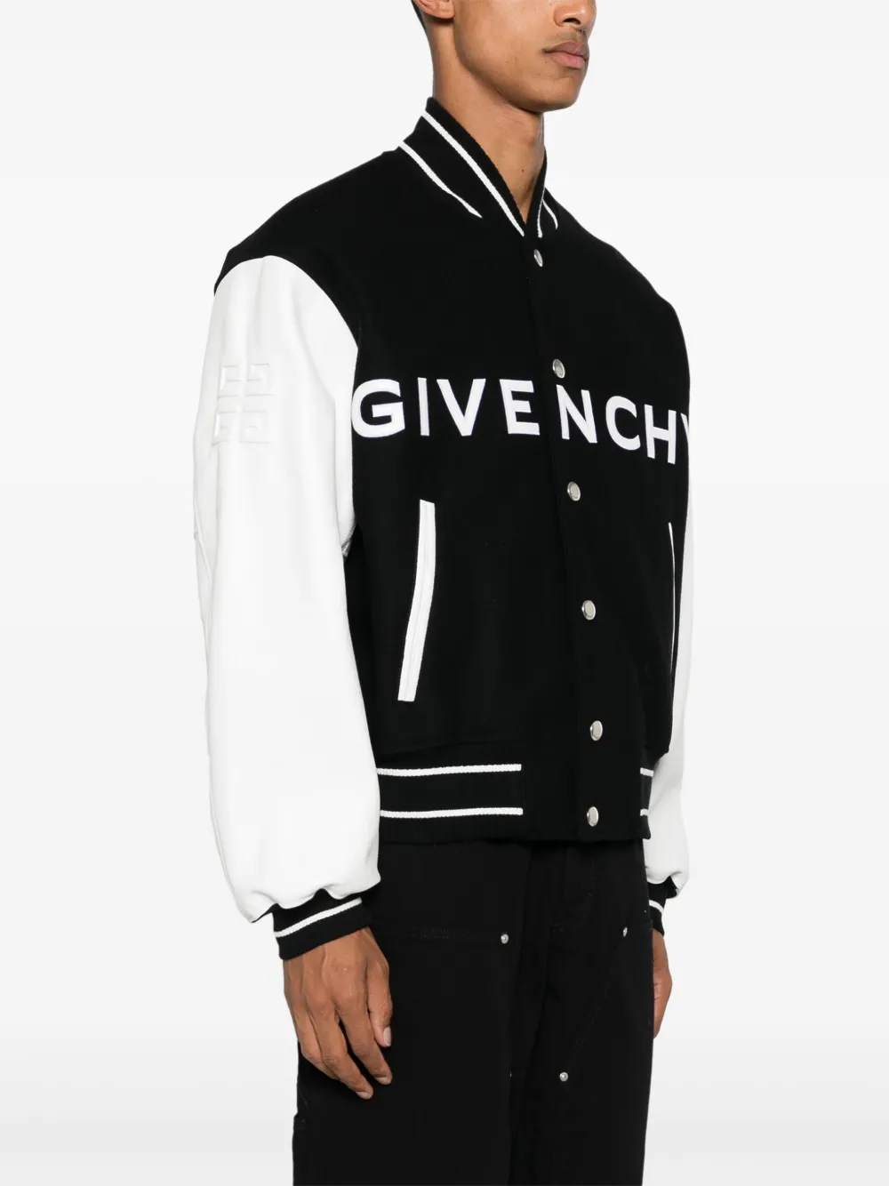 Givenchy Bomber con logo goffrato | Giacche | Image 3