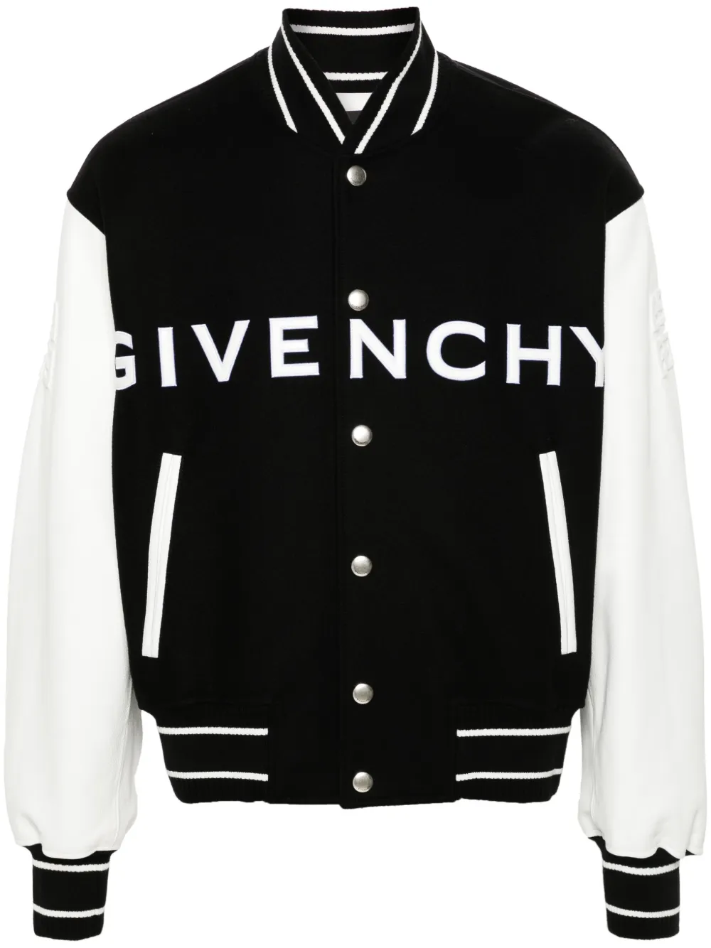 Givenchy logo-emboosed bomber jacket Men