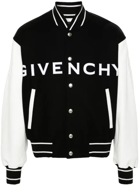 Givenchy Bomber con logo goffrato