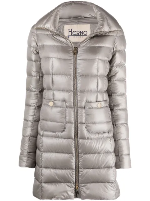 Herno quitled zipped coat