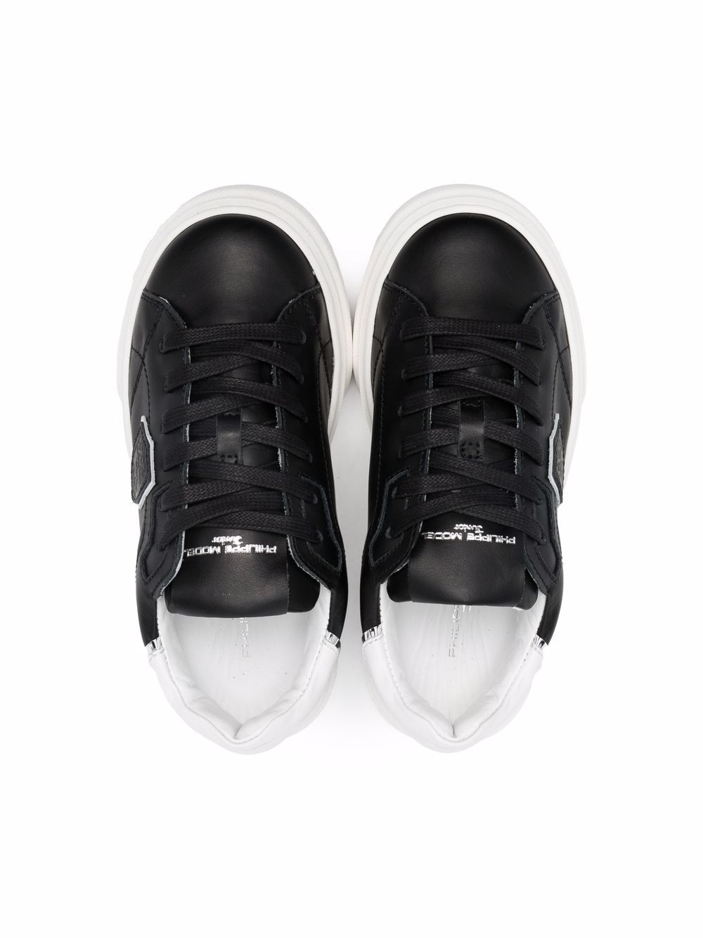 фото Philippe model kids teen lace-up leather sneakers