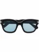 Image 1 of AMIRI engraved logo square-frame sunglasses