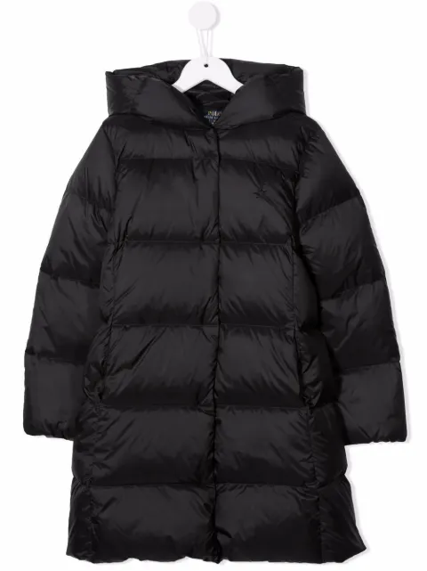 POLO RALPH LAUREN KIDS abrigo capitonado largo