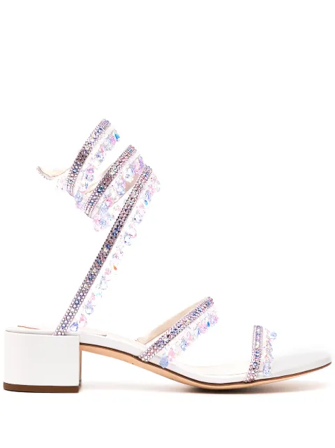 René Caovilla Cleo beaded sandals
