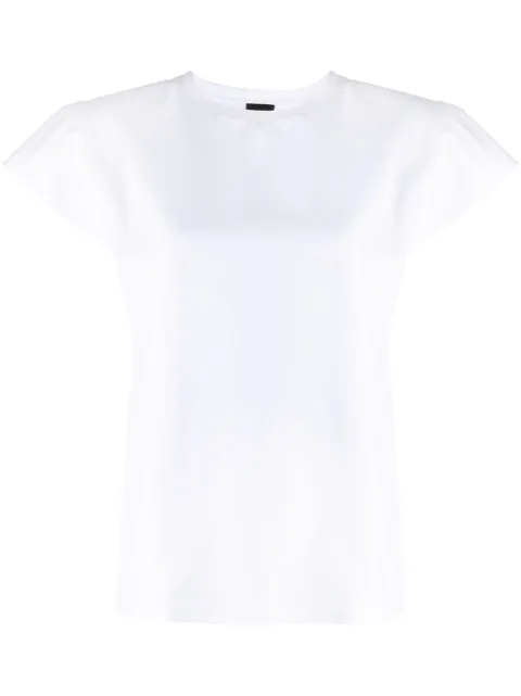Magda Butrym padded shoulder logo T-shirt