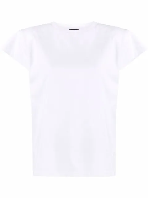 Magda Butrym padded shoulder logo T-shirt