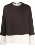 Sunnei double-layered longsleeved T-shirt - Brown