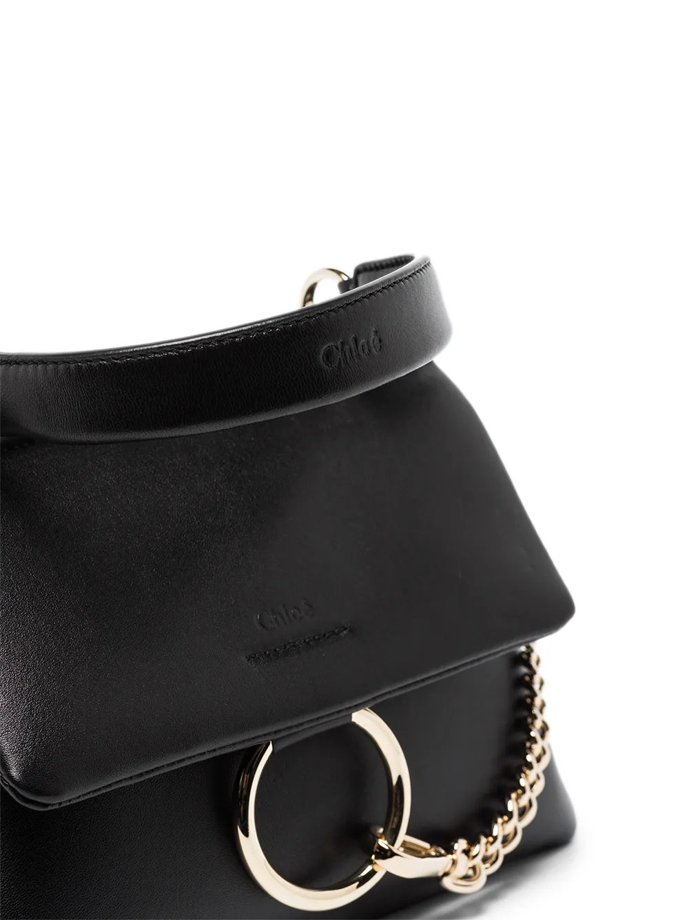 Chloé Mini Faye Shoulder Bag In Black
