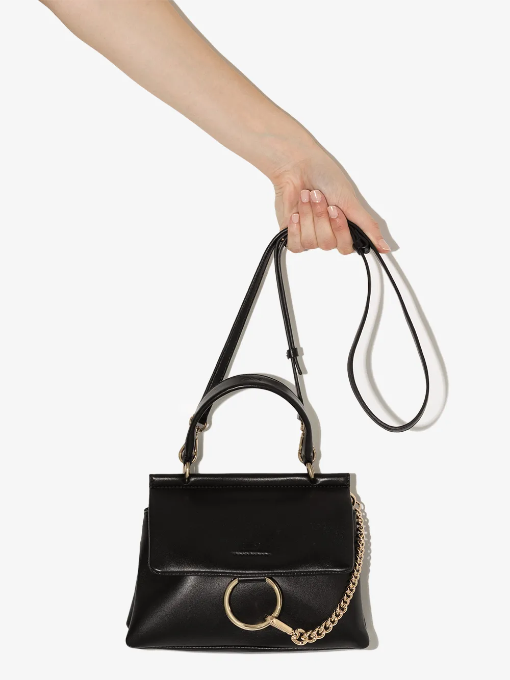 Chloé Mini Faye Shoulder Bag In Black