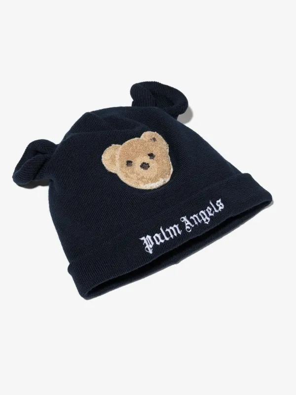 Palm Angels Kids Bear Knitted Beanie 