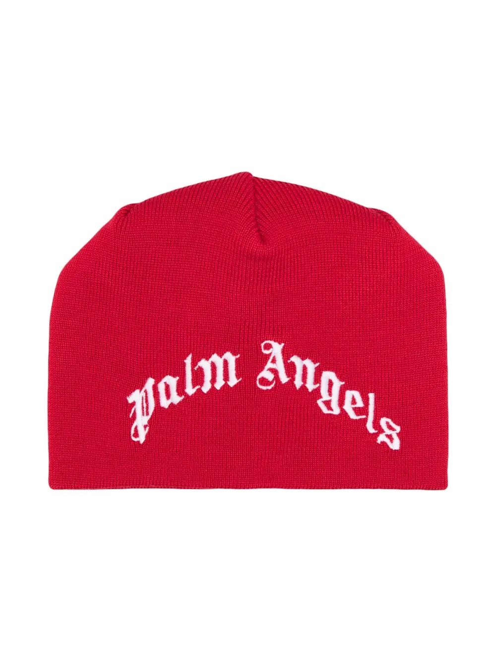 

Palm Angels Kids intarsia-logo beanie - Red