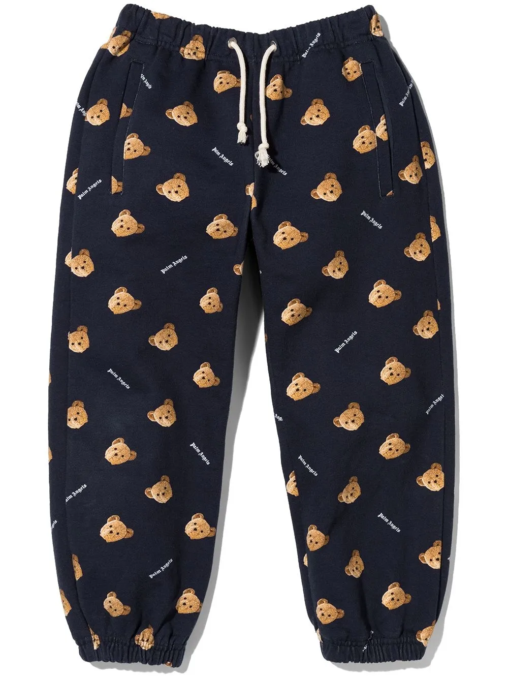 

Palm Angels Kids bear print track pants - Blue