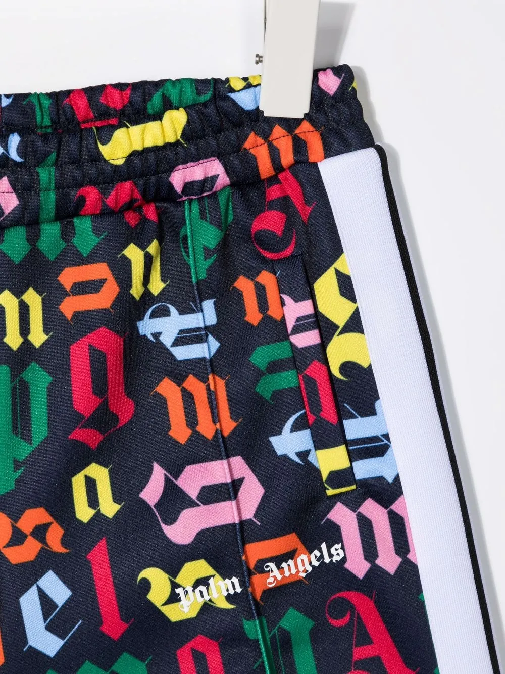 Palm Angels Kids Trainingsshorts met monogramprint Zwart