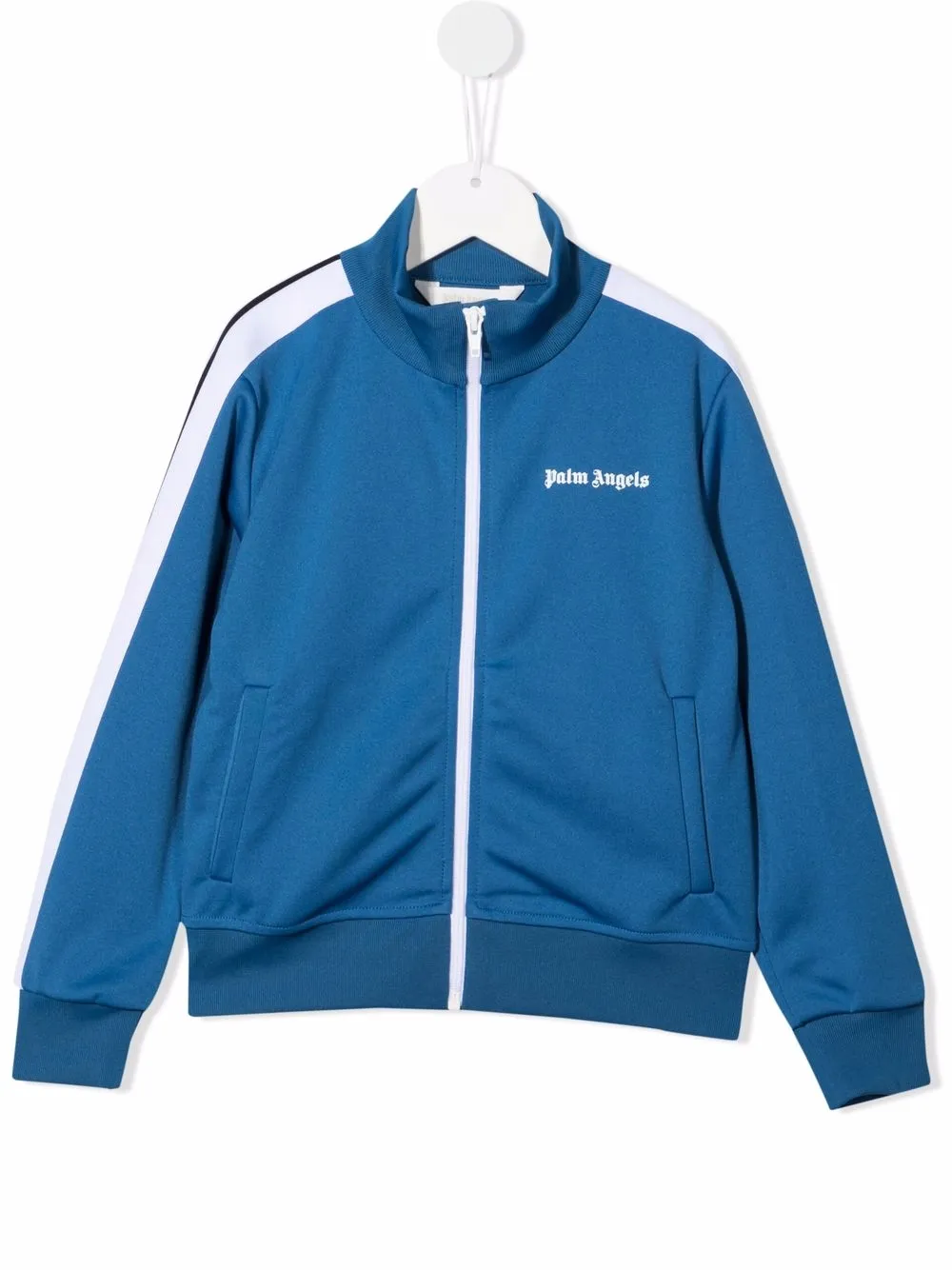 

Palm Angels Kids logo-print track jacket - Blue