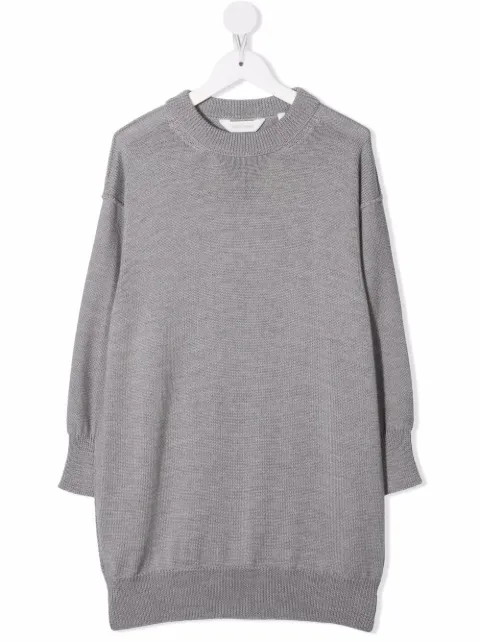 Palm Angels Kids intarsia-knit logo dress 