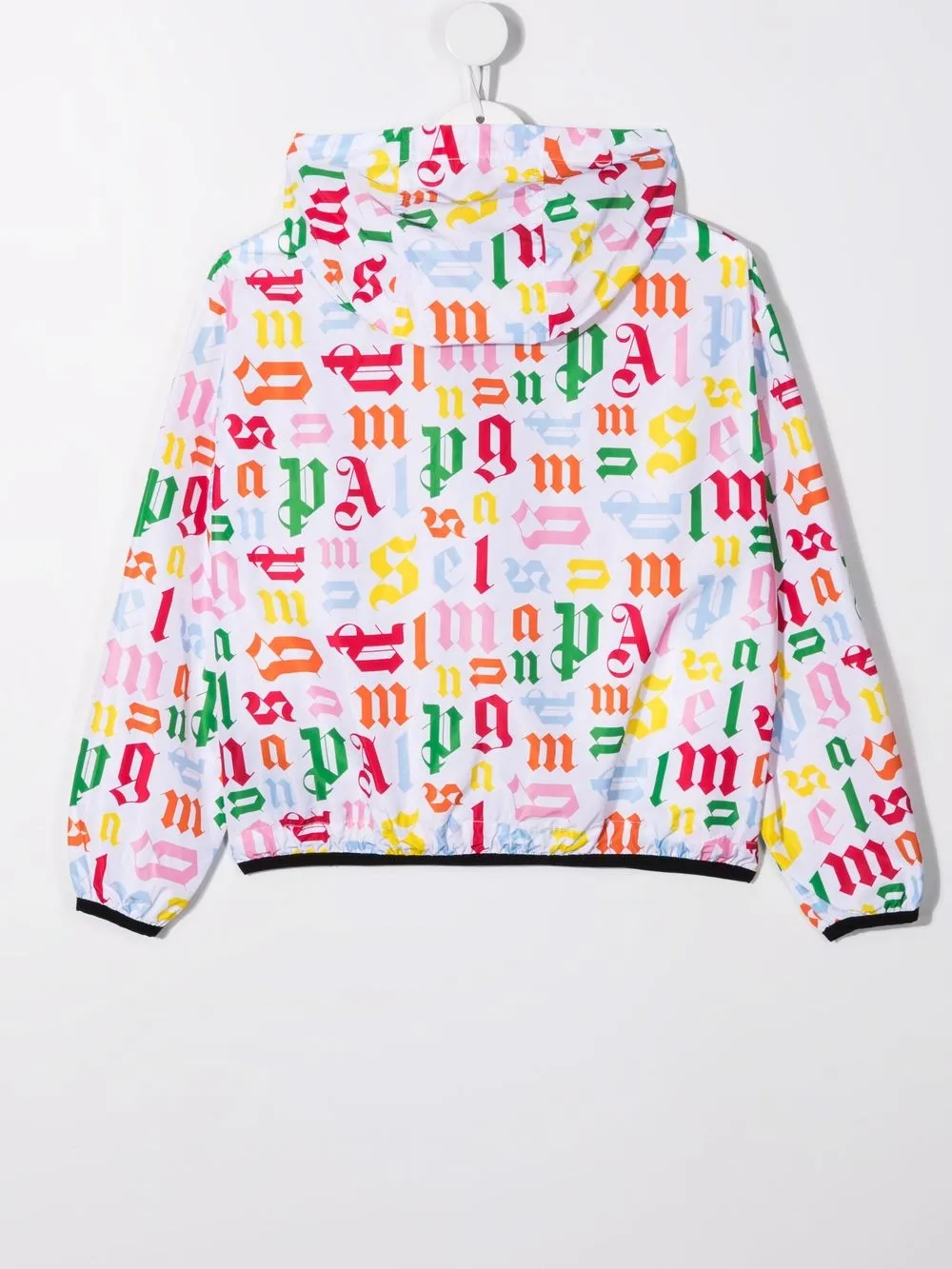 Palm Angels Kids Windjack met logoprint Wit