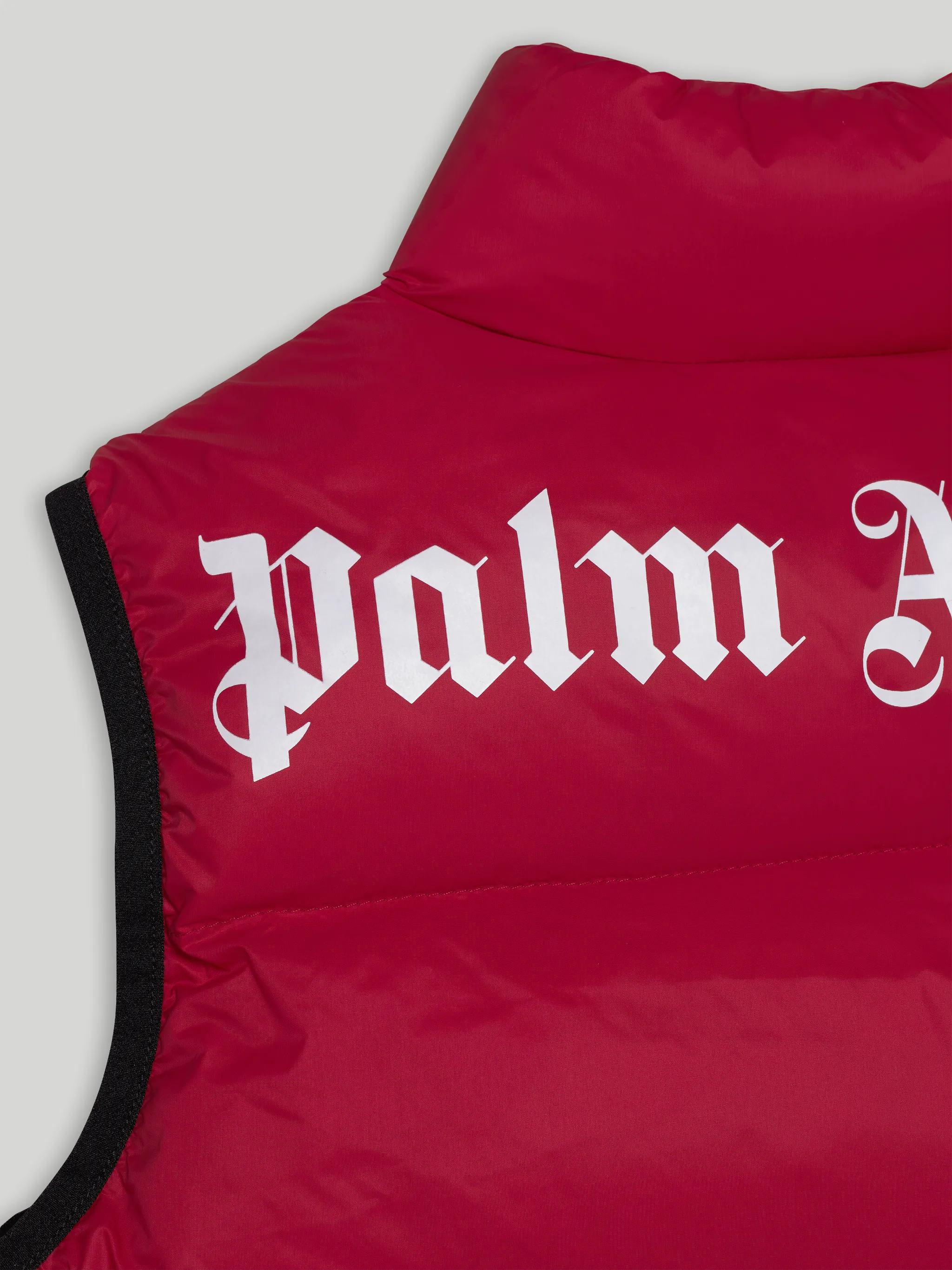 LOGO PUFFER VEST in red - Palm Angels® Official