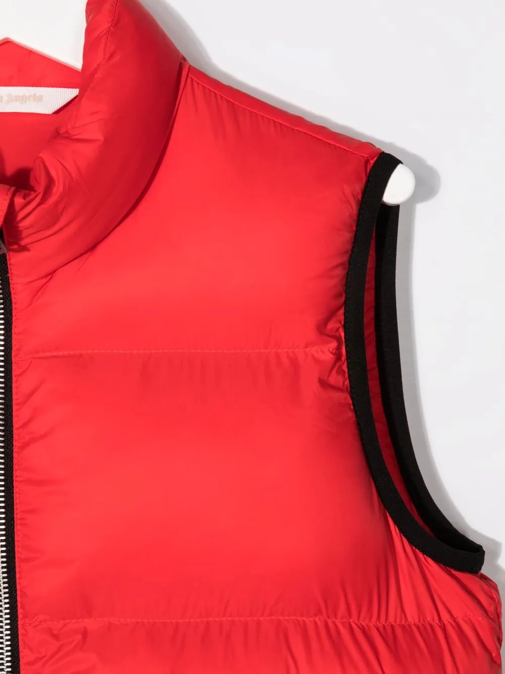 Palm Angels Logo-print Padded Gilet In Red