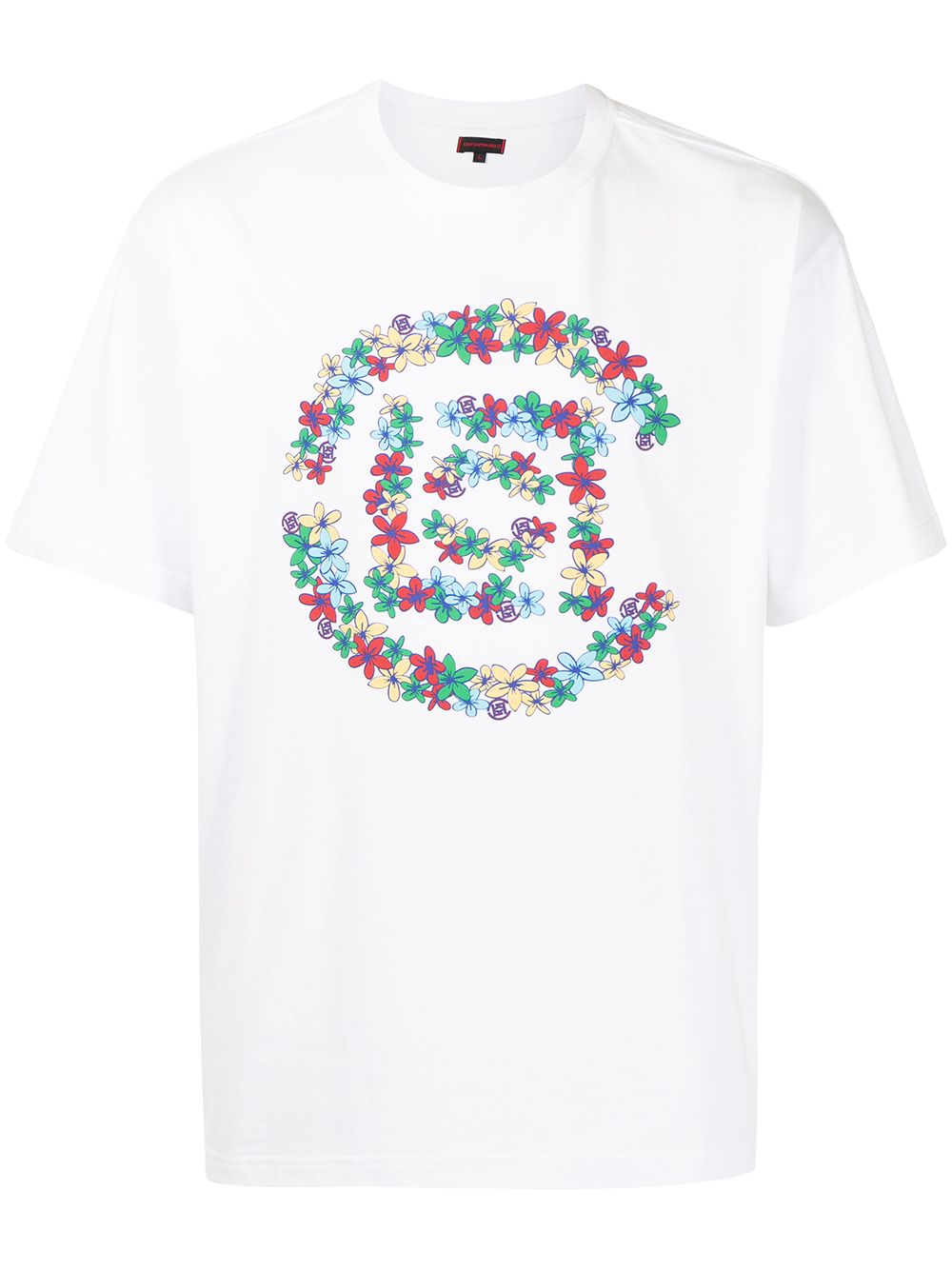 фото Clot футболка flowers с логотипом