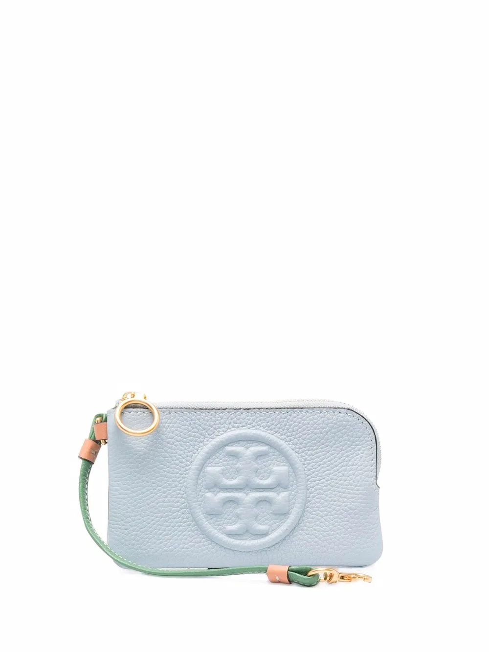 фото Tory burch кошелек на молнии с тисненым логотипом