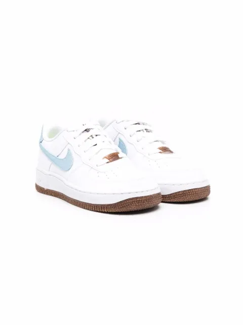 Nike Kids Air Force 1 LV8 low-top leather sneakers