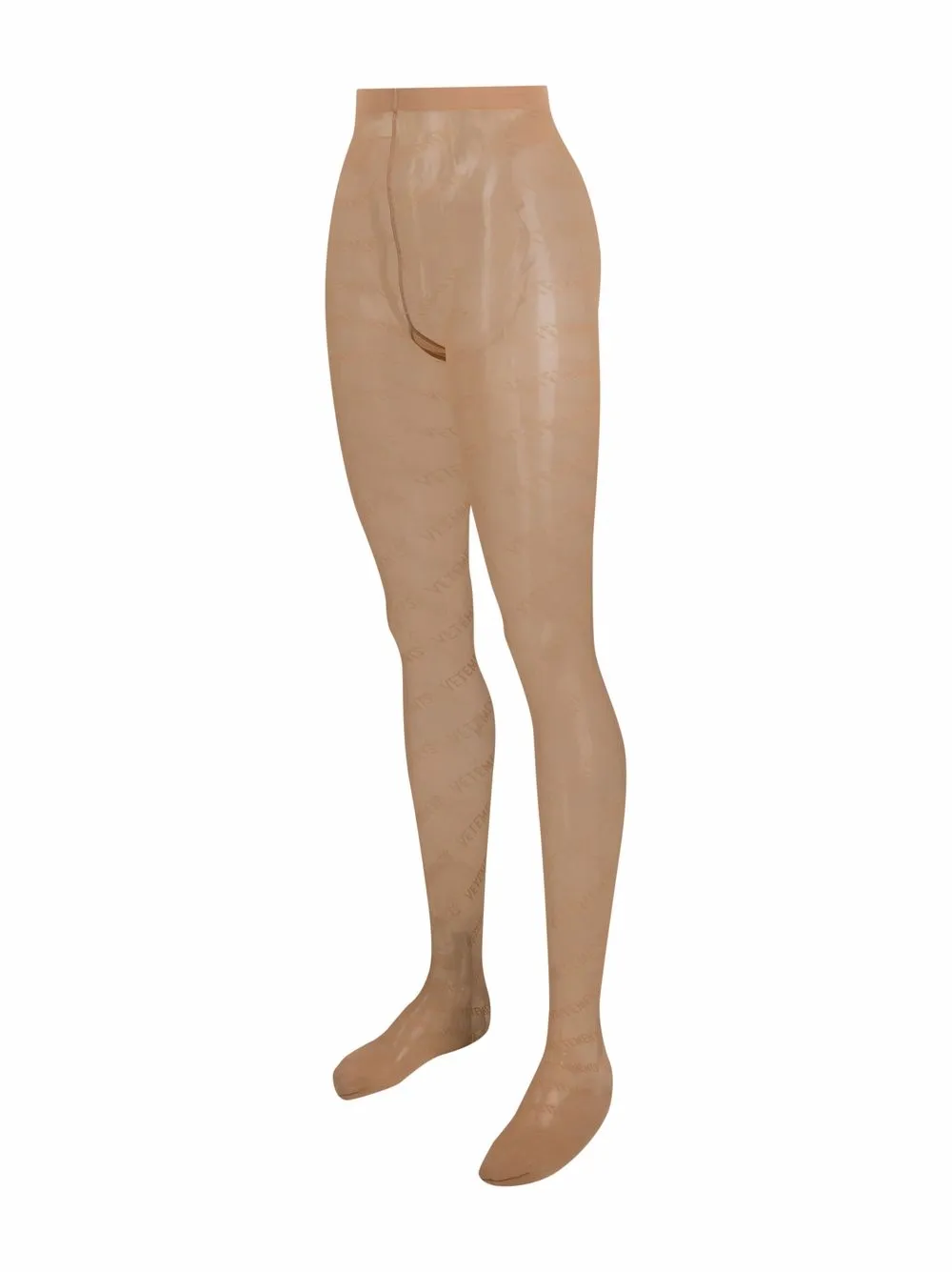 VETEMENTS Panty met logoprint - Beige