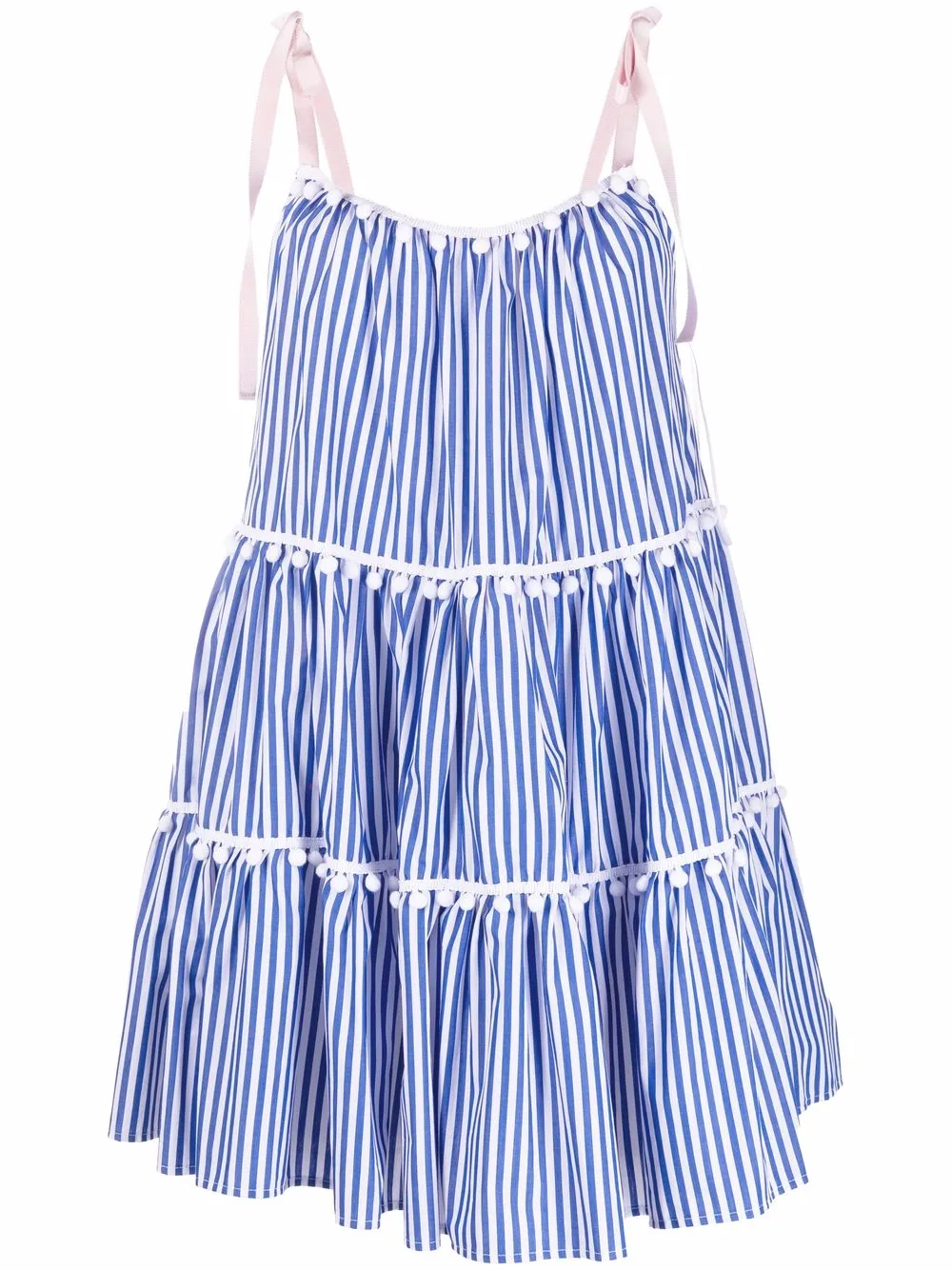 фото Gina расклешенное платье gina в полоску